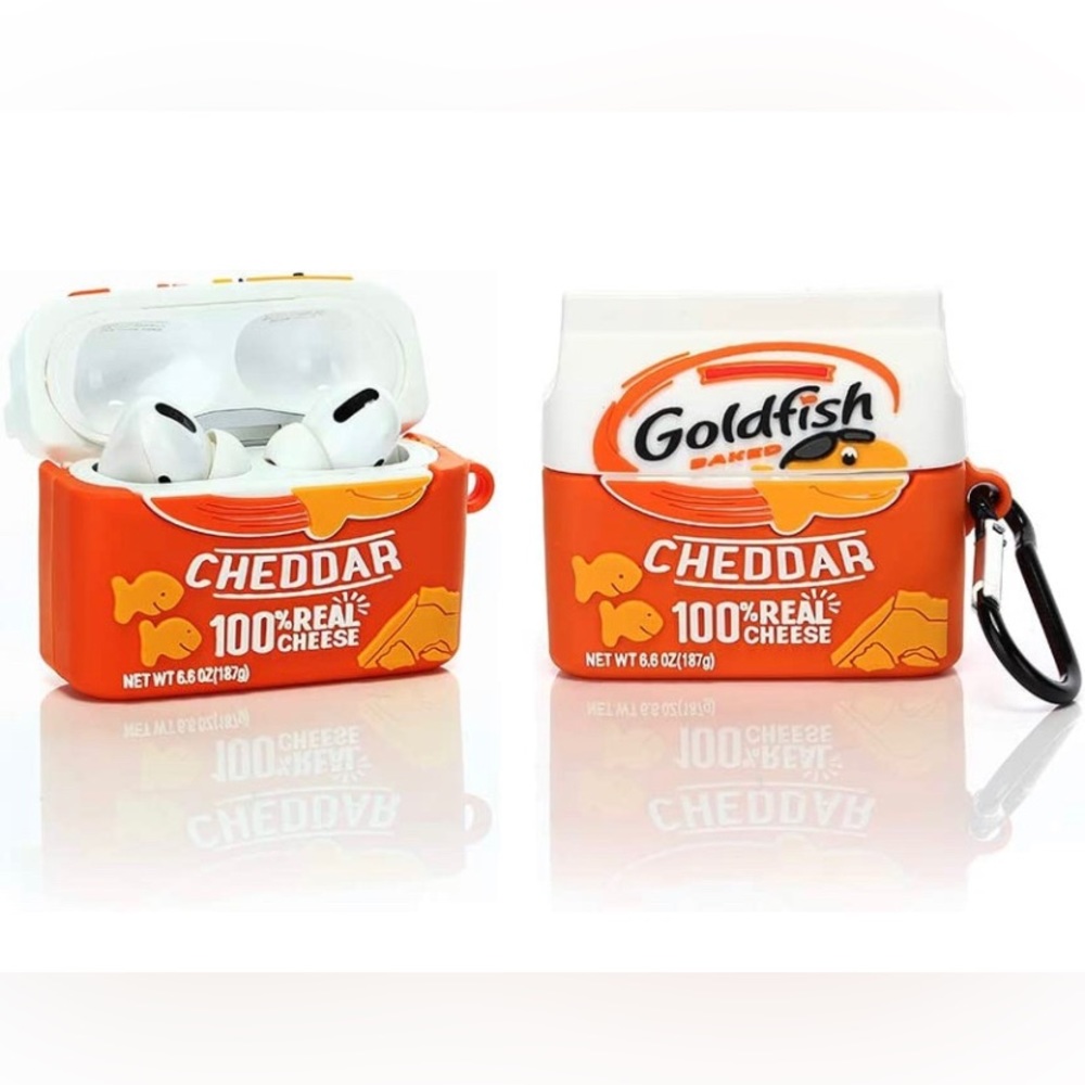 Airpod pro case. Pick between Goldfish, Skittles or Doritos